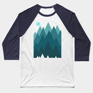 Landscape Mountain Baseball T-Shirt